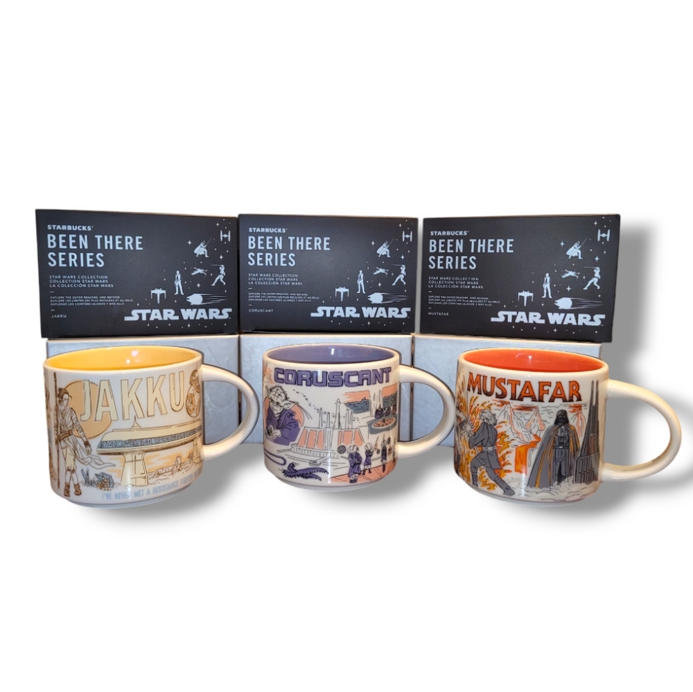 Starbucks Star Wars Mugs 2023 'Been There' May the 4th Jakku Corusant Mustafar